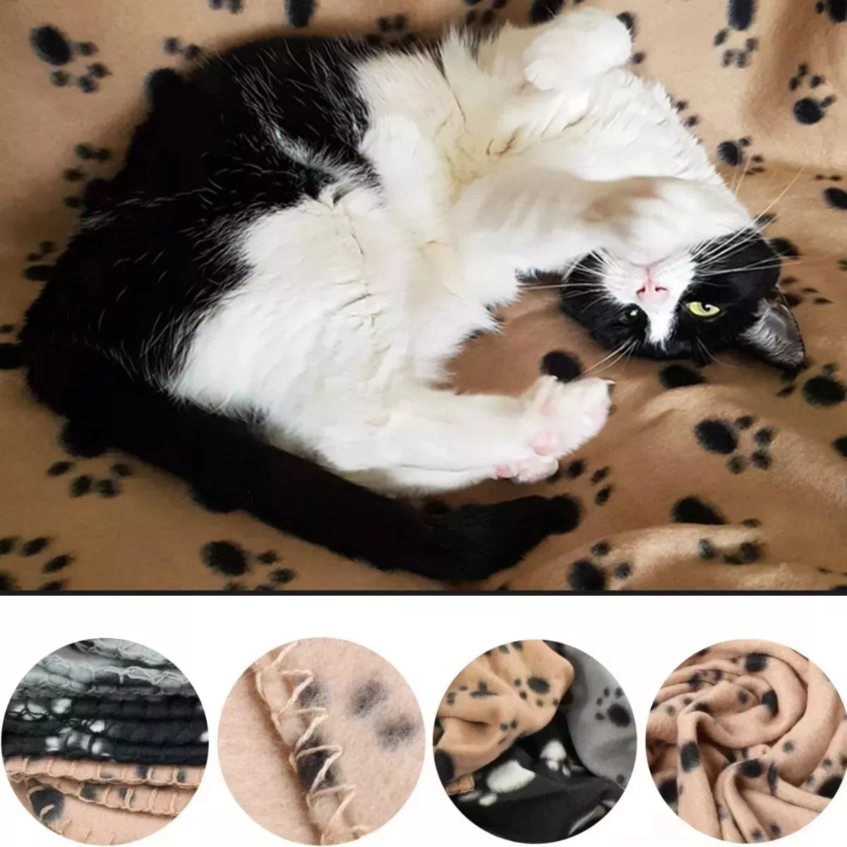 Manta Polar Suave Perros Gatos Cancat - Imagen 4