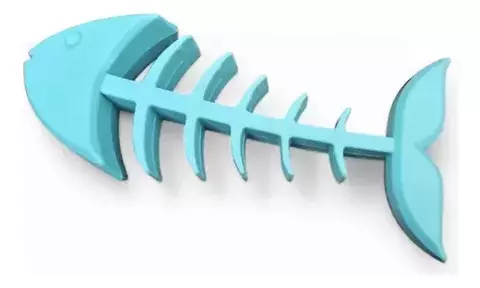 Juguete Para Mascotas Perros Gatos Esqueleto Pescado - Imagen 3