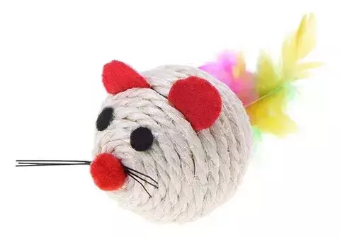 Juguete Ratón de hilo con cascabel