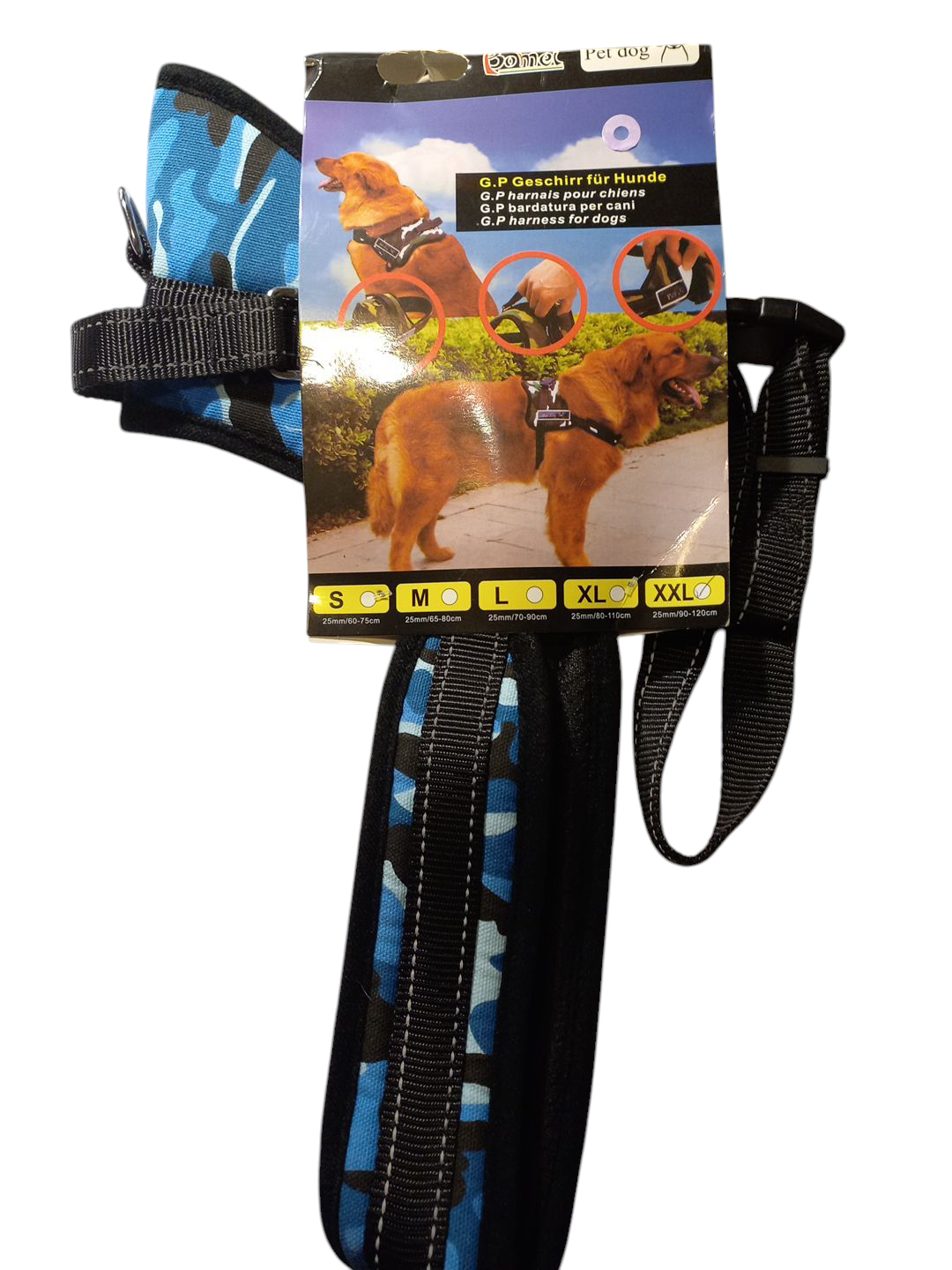 Arnes Camuflado celeste XXL