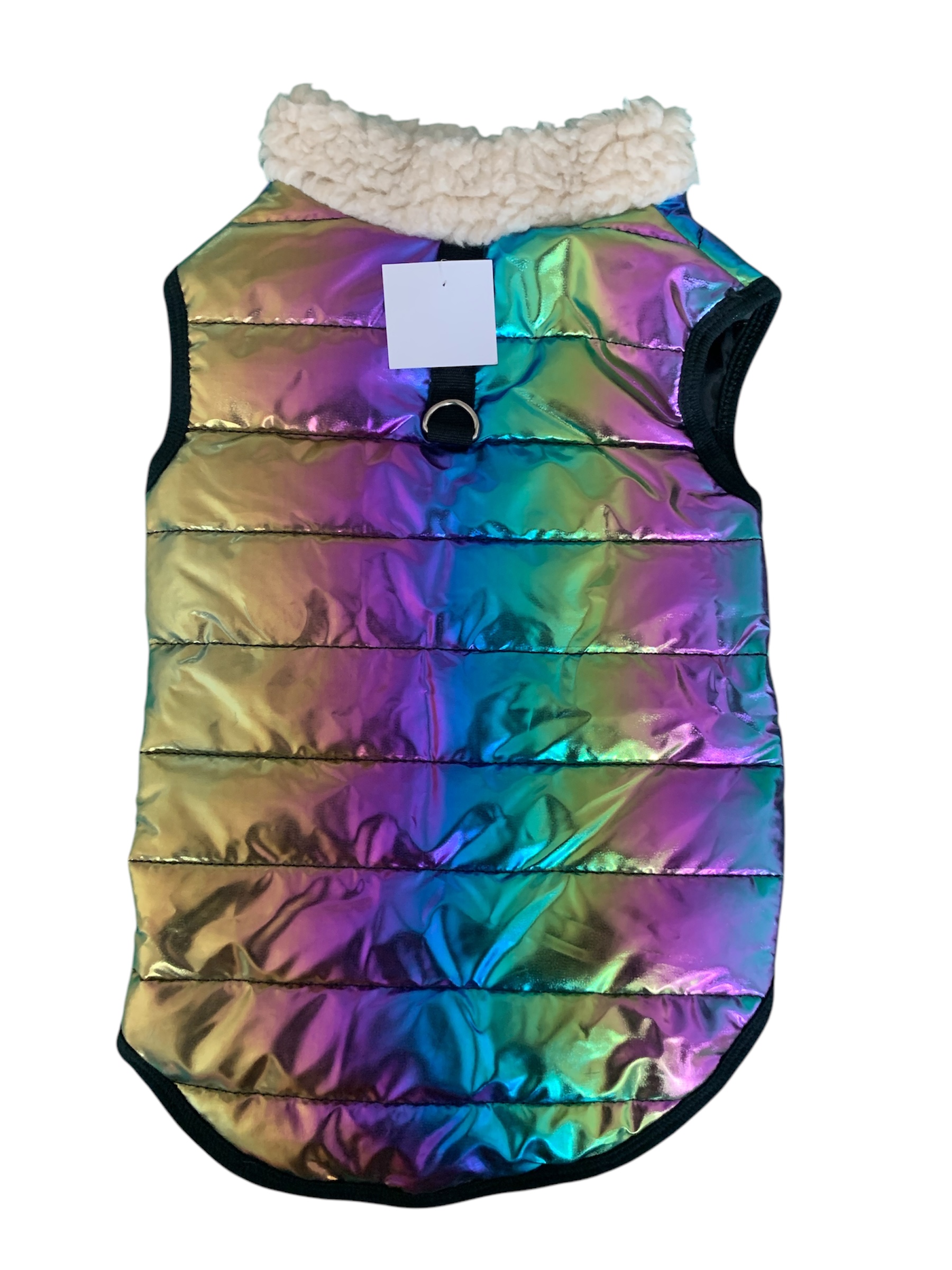 Campera Chaleco Arcoiris metalizado. - Imagen 2