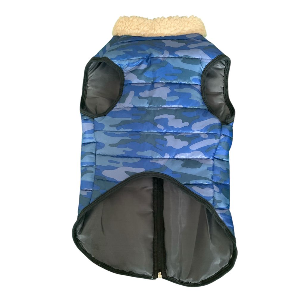 Campera Chaleco Color Azul Militar - Imagen 3